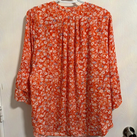 Violet+Claire Women’s Floral Spring Business Casual Blouse Size 1X 3/4 Sleeve - Picture 4 of 6